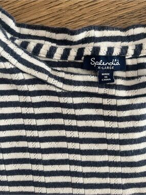 Splendid Navy and White Striped Tee